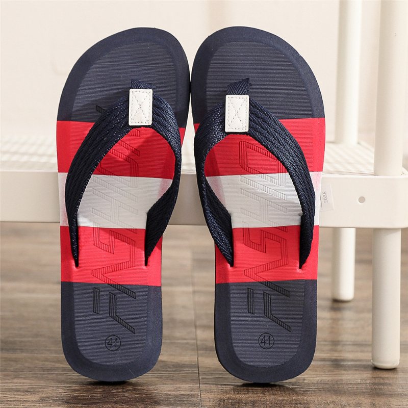 Nya Män Tofflor Flip-flops Skor Herr Sommar Mode Trend Strandtofflor