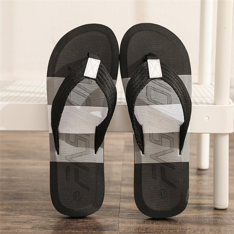 Nya Män Tofflor Flip-flops Skor Herr Sommar Mode Trend Strandtofflor