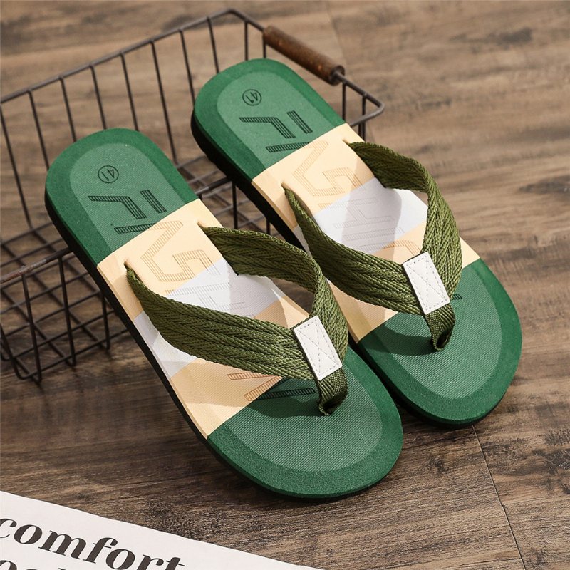 Nya Män Tofflor Flip-flops Skor Herr Sommar Mode Trend Strandtofflor