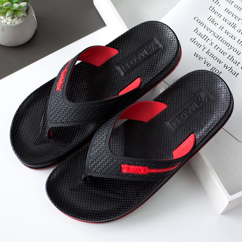 Nya Sommar Strandflip Flops För Män Pvc Halkfria Sandaler Tofflor Skor Herr Strandskor