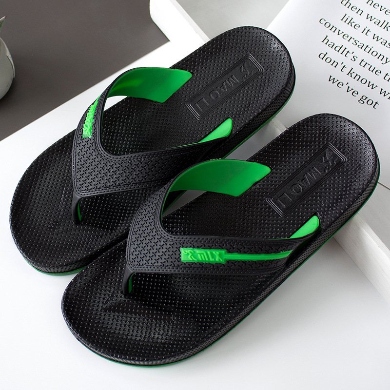 Nya Sommar Strandflip Flops För Män Pvc Halkfria Sandaler Tofflor Skor Herr Strandskor