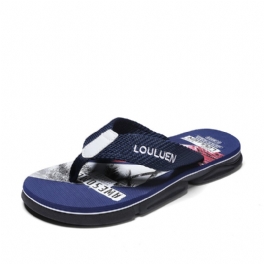 Sommar Herr Flip-flops Tofflor Band Sandaler Utomhus Fritid Strand