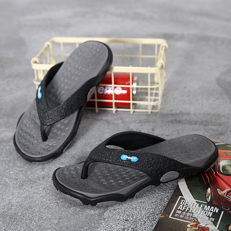 Sommaren Halkfria Flip-flops Sandaler Tofflor Ledig Personlighet Män Utomhus Strand Tidvatten Drag