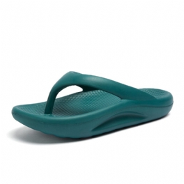 Stora Tofflor Sommartrend Herrflip Flops Tjock Botten Par Höga Elastiska Strandsandaler Skor