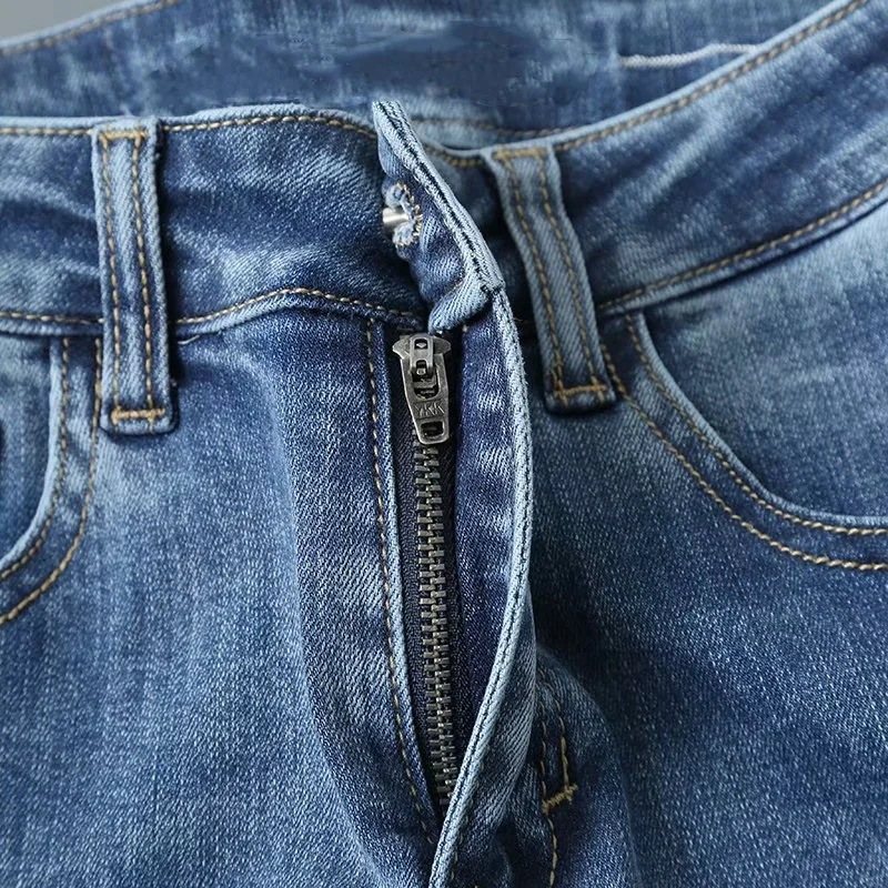 Casual Byxor För Kvinnor Mjuk Hög Bootcut Denim