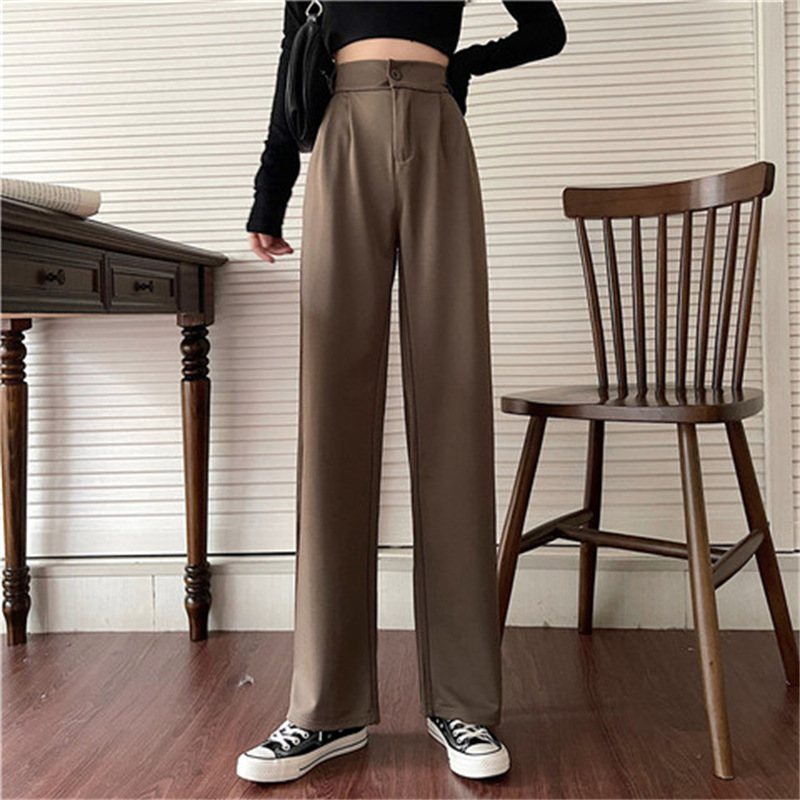 Damer Casual Byxor Loose Wide Leg Formella