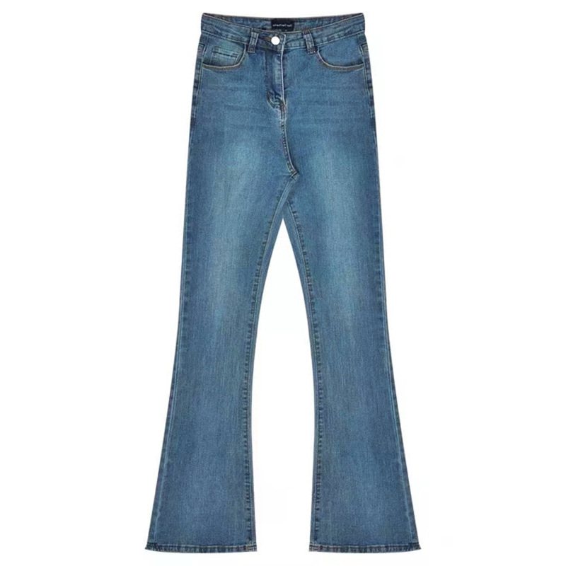 Vintage High Stretch Slim Fit Dam Jeans Hög Midja