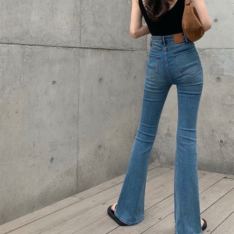 Vintage High Stretch Slim Fit Dam Jeans Hög Midja