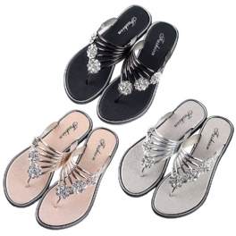 2024 Damtofflor Sommar Sandaler Tofflor Nya Flat Pinch Damskor Lätta Dam Casual Flip-flops