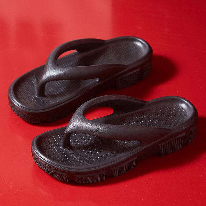 2024 Nya Flipflops Damskor Sommarmode Tjocksulade Semester Strandtofflor Dam