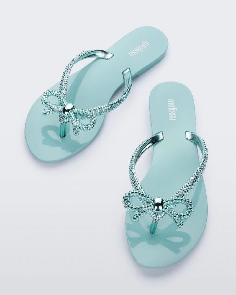 Brasilianska Melissa Kvinnliga Sandaler 2024 Nya Sommar Dam Flip Flops Rosett Semester Strand Skor Tofflor