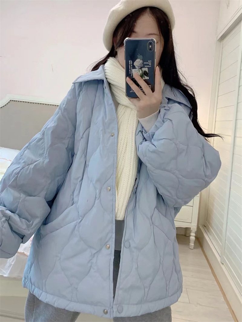 Ladies Cotton Coat Lös Ny Casual