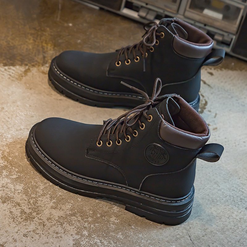 2024 Höst Högtopp Martin Boots Par Modeller Retro Tooling Korta Skor Herr Utomhus Tjock Botten