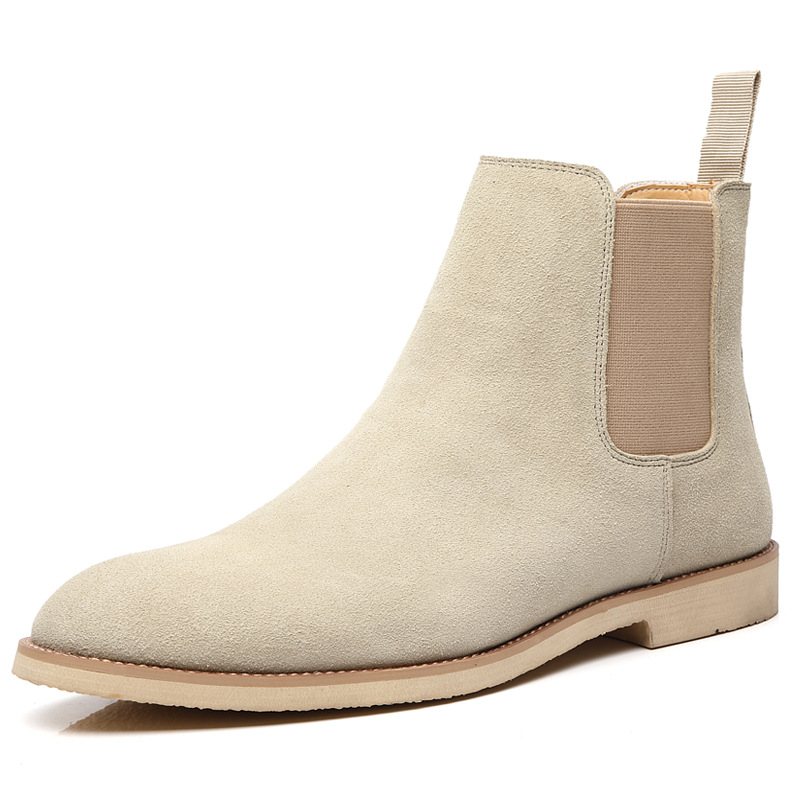 Chelsea Boots Herr Stor Storlek 45 46 Läder Höst Och Vinter Martin