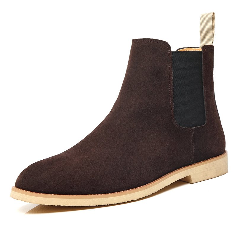 Chelsea Boots Herr Stor Storlek 45 46 Läder Höst Och Vinter Martin