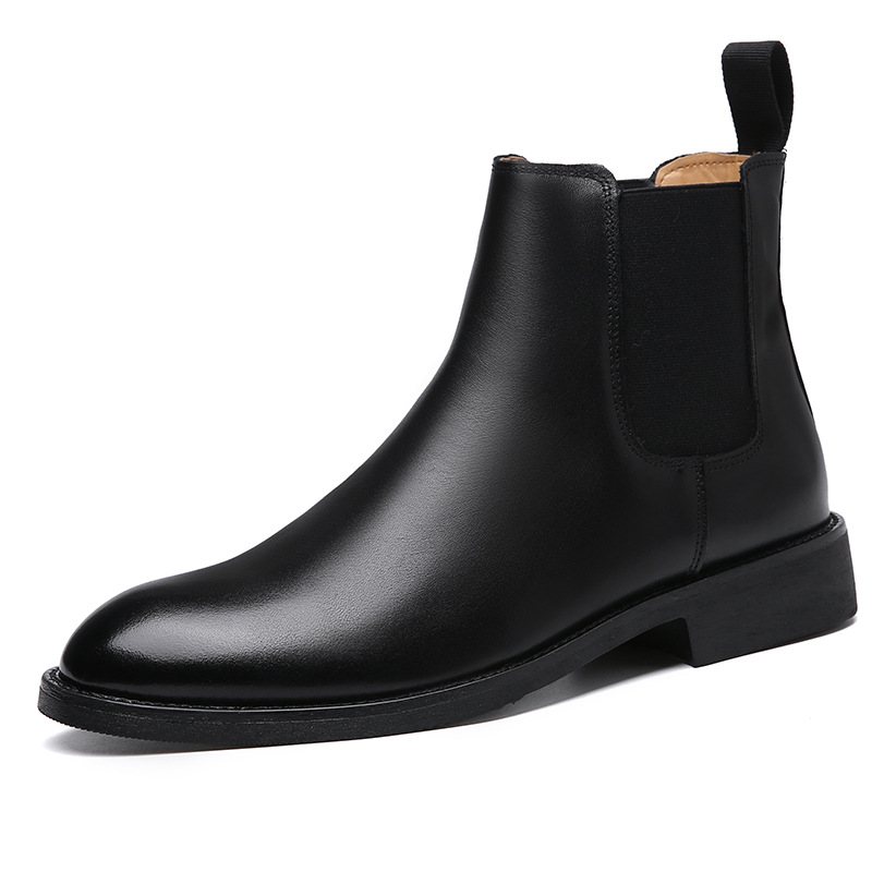 Chelsea Boots Herr Stor Storlek 45 46 Läder Höst Och Vinter Martin