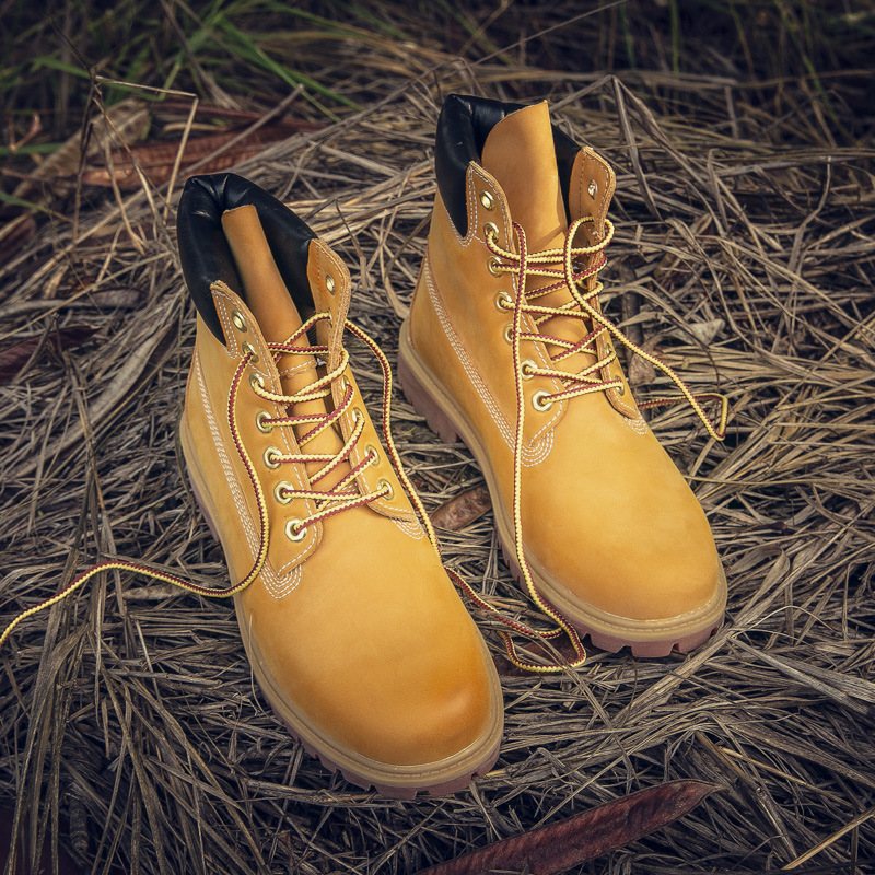 Timberland Vattentät Plus Sammet Martin Herrskor Carter Cat Verktyg Hög Topp Utomhus Snöstövlar