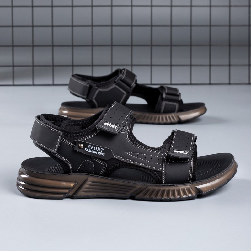 Sandaler Herr 2024 Sommar Nytt Mode För Ungdomar Trendiga Strandskor Utomhus Andas Mjuk Botten Casual